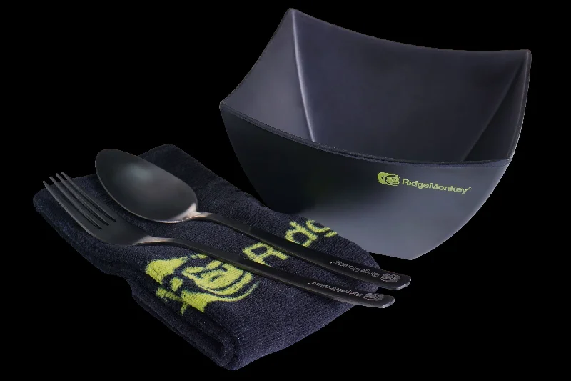 ergonomic camping back bins-Ridgemonkey SQ DLX Bowl Set