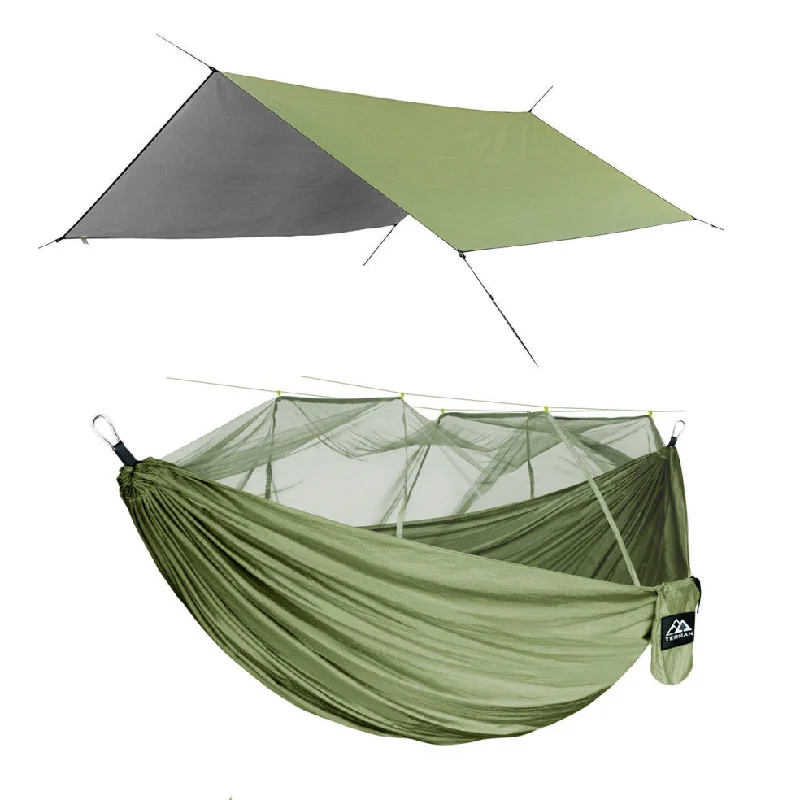 multi-tool camping gear bins-Terran Camping Hammock Set