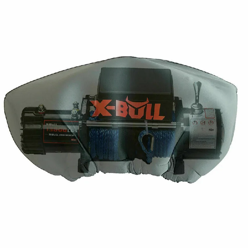 adjustable camping lantern bins-X-BULL Winch Cover Waterproof fits 8000-17000LBS Winch Dust Cover Soft 4X4